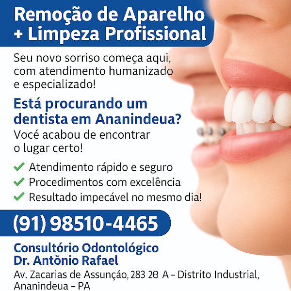 Foto 5 de Consultório Odontológico Dr. Antônio Rafael | Implante Dentário | Facetas | Clareamento Dental | Ananindeua