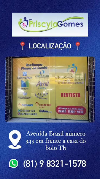 Foto 3 de Consultório Odontológico Dra. Priscyla Gomes
