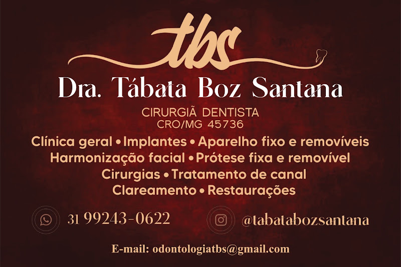 Foto 2 de CONSULTÓRIO ODONTOLÓGICO TBS - DRA. TÁBATA BOZ SANTANA
