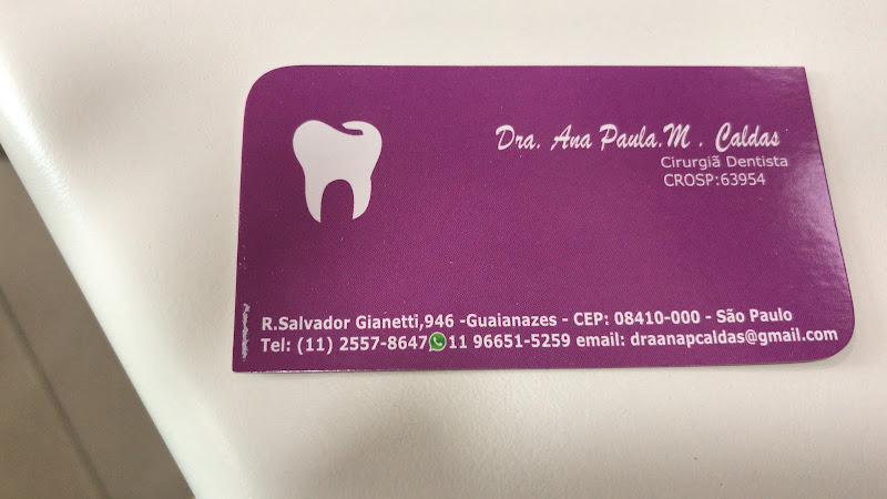 Foto 2 de Dentista - Dra. Ana Paula M. Caldas