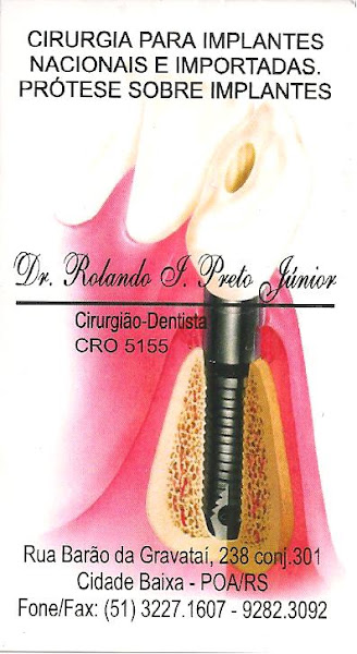 Foto 3 de Dr Rolando T. Preto Júnior CRO 5155