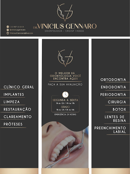 Foto 2 de DR. VINICIUS GENNARO - ODONTOLOGIA AVANÇADA
