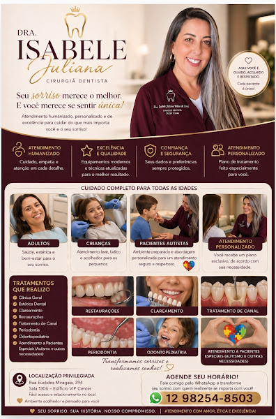 Foto 2 de DRA ISABELE - CIRURGIÃ DENTISTA - ATENDIMENTO TODOS OS DIAS INCLUSIVE FINAIS DE SEMANA E FERIADOS-