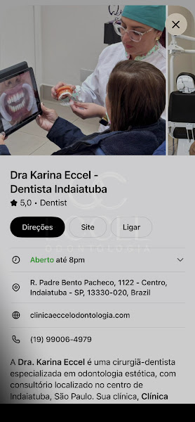 Foto 3 de Dra Karina Eccel - Dentista Indaiatuba