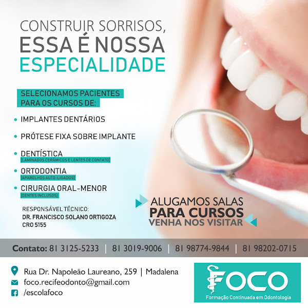 Foto 2 de FOCO -FORMAÇÃO CONTINUADA EM ODONTOLOGIA