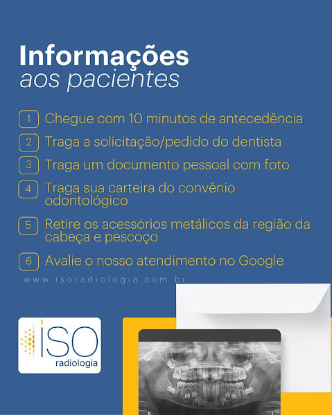 Foto 3 de ISO Radiologia Odontológica - Taboão da Serra