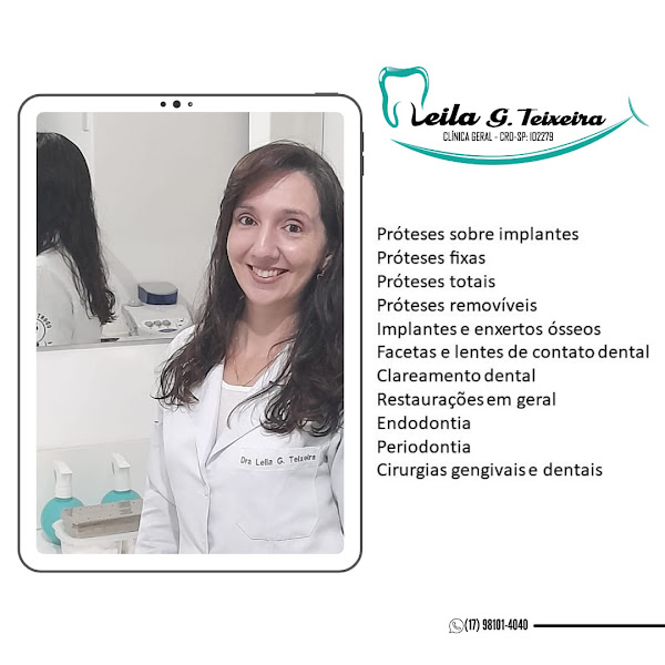 Foto 2 de Leila Gonçalez Teixeira Dentista/Odontologia