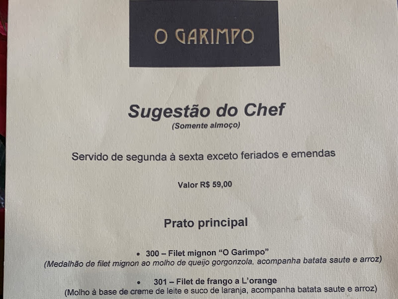 Foto 2 de Restaurante O Garimpo